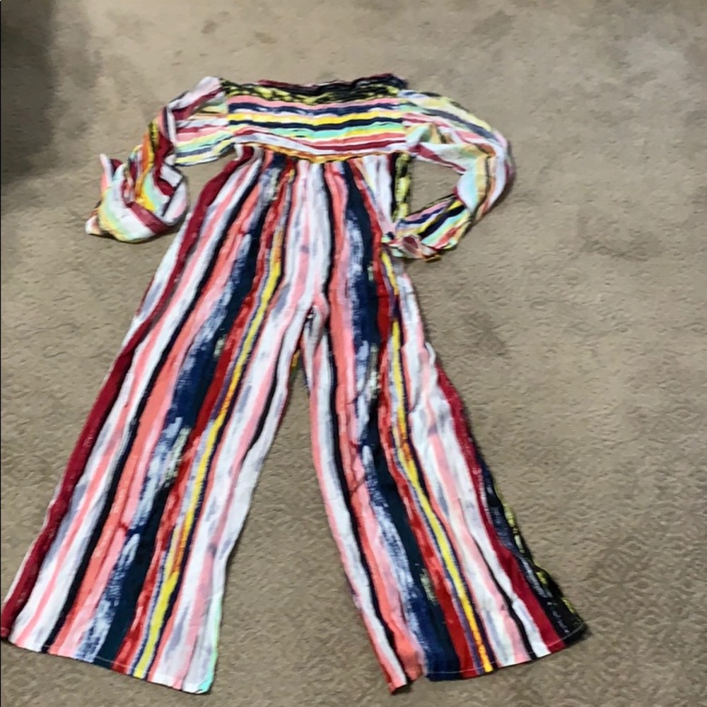 Tie Dye Off the shoulder romper XL